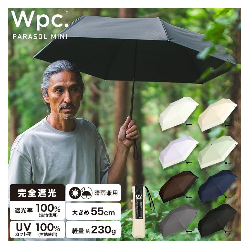 Wpc. 801-18912-102 Parasol Folding Umbrella, Light Shielding Minimum, Basic Parasol,