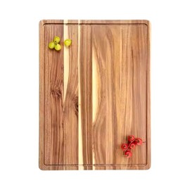Premium Acacia Wood Cutting Board – 18x12 Inch Reversible Butcher Block for Kitchen, Chopping & Serving – Durable Large Wooden Board for Meat & Vegetables