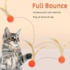 KAEGOUSY 6Pcs Cat Toy Balls with Feather Interactive Feather Toy