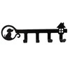 WANGCL Decorative Wall Mounted Iron Key Holder, 10 inch with