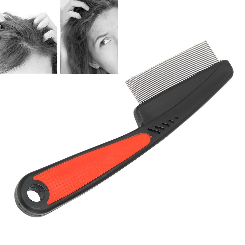Stainless Steel Fine Tooth Comb Moss Comb Professional Head Moss