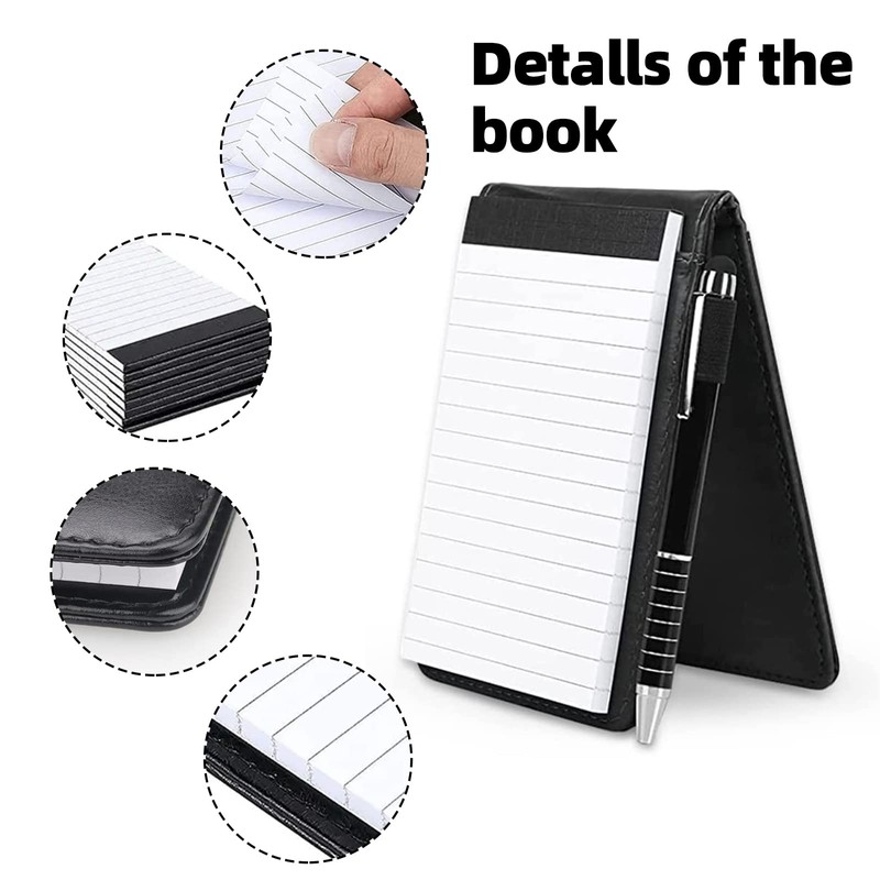 NEUSID 4 Pcs Small Pocket Notebook Mini Notepads Set, A7