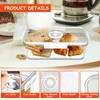 Qivine Bread Box for Kitchen Counter, Time Recording Bread Storage