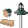 Gasea 4pcs 1/4" Shank Round Over Edging Router Bit Set,