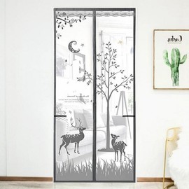 DIY Magnetic Screen Door Mosquito Net for Entrance 90x200cm 5ea