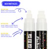 Window Chalk Markers for Cars 5 Pack Washable,White Paint Jumbo