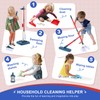 Joyfia Toddler Cleaning Set, 11-Piece Detachable Kids Broom and Dustpan