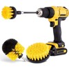 4/5 Piece Drill Brush Attachment Set - Power Scrubber Brush For Cleaning - All Purpose Drill Brush With Extend Attachment For Bathroom Surfaces, Grout, Floor, Tub, Tile, Corners, Kitchen And Car