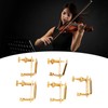 5PCS Violin Fine Tuner Golden Metal Glossy Surface Violin Fine