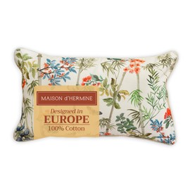 Maison d' Hermine Decorative Pillow Covers 12x20 Inch Rectangle 100% Cotton Throw Pillow Covers with Invisible Zipper for Living Room Couch, Chair, Sofas, Bedroom, Home (Canne - Light Beige)