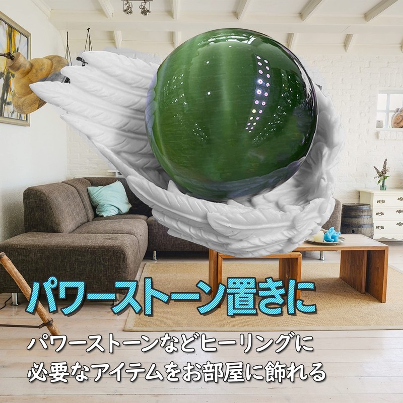 Felimoa Angel Wings Purifying Dish, Power Stone Trinket Box Accessory