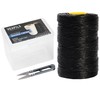 9-Ply Black String Waxed Twine, 660 Feet per Roll Heavy