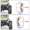 hobbysoul Heavy Adjustable Offset 1/24 Wheels and Tires, Negative Offset
