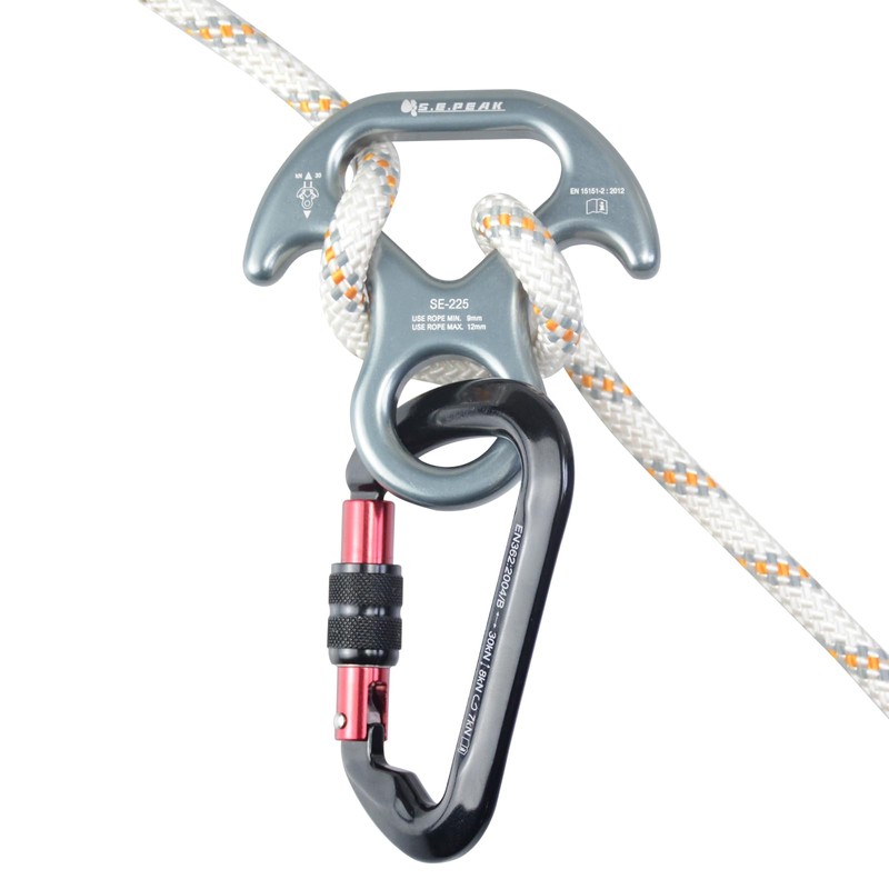 S.E.PEAK 30kN Rescue Figure 8 Descender Climbing Gear Downhill Equipment