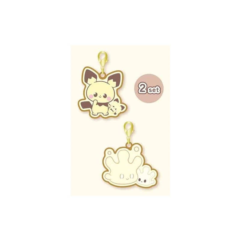 Marimo Craft PKP-183 Poképiece Plush Series Metal Charm Set, Pichu