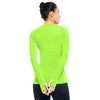 Women's Long Sleeve Running Shirts with Thumb Hole Mock Neck