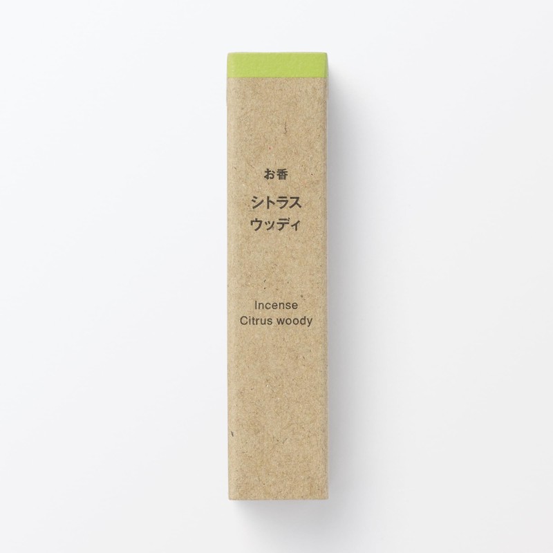 MUJI 84465284 Incense Citrus Woody Incense, Pack of 12 Sticks