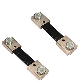 WINGONEER 2Pcs FL-2 100A 75MV DC Current Shunt Resistor for Amp Panel Meter