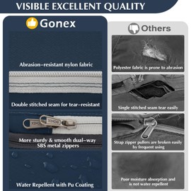 Gonex Compression Packing Cubes Extensible Organizer Bags For Travel Suitcase Organization Set of 4 Bags