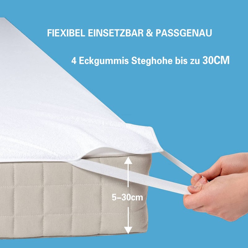 Beedsooth Mattress Protector 200 x 200 cm Waterproof Incontinence Pad