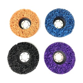 WELLERWERKZEUGE Professional CSD Discs Set of 4 115 125 mm Suitable for Angle Grinder Coarse Cleaning Discs Rust Removal