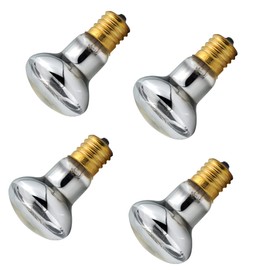 4 Pack Lava Lamp Light Bulb Replacement Flat Light Bulb Glitter Lamps E17 R39 25 Watt Reflector Bulbs (25 Watt)
