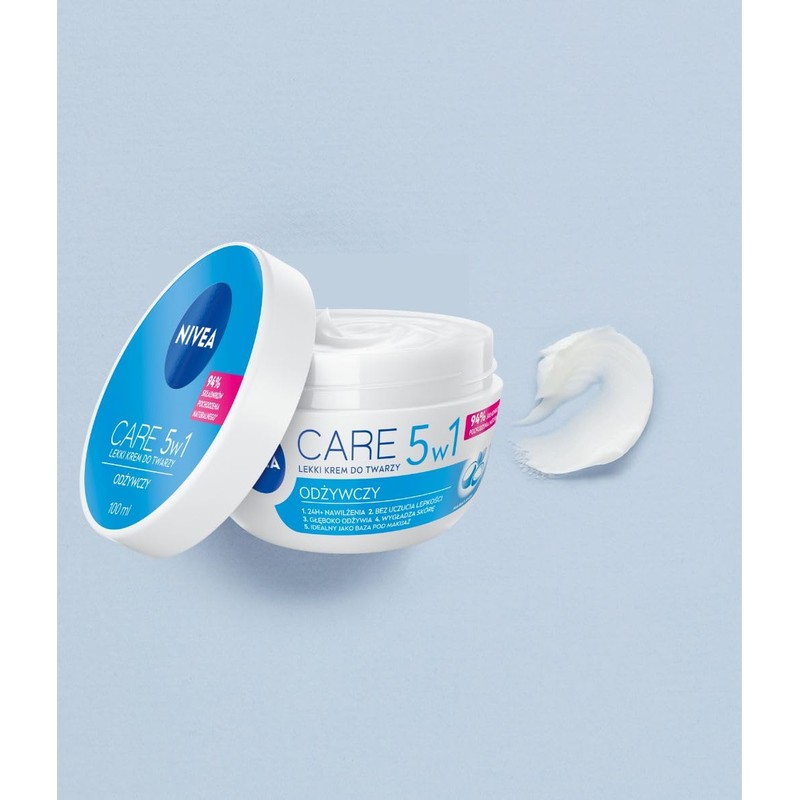NIVEA Care 5-in-1 Nourishing Light Facial Moisturising 100 ml