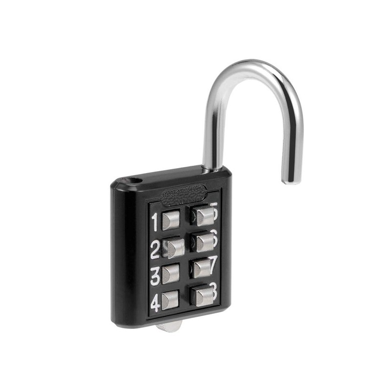 sourcing map 8-Digit Combination Padlock Push Button Lock for Locker