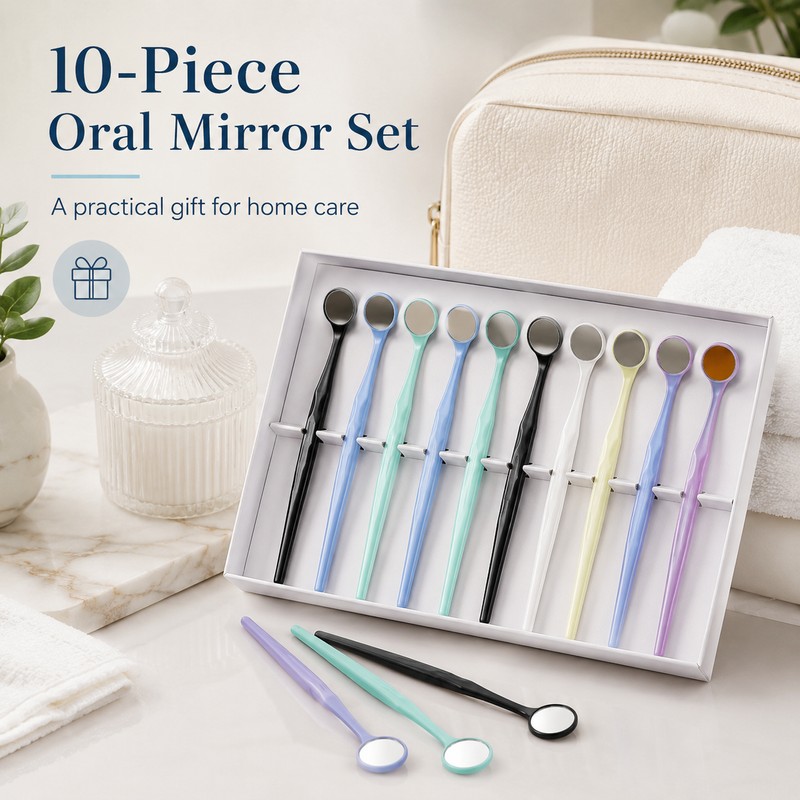 10-Pack Dental Mirror Set for Oral Inspection – High-Definition Mouth