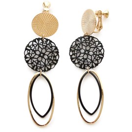 JewelVOX Women's Earrings, Titanium Post, Openwork, Lace, Hypoallergenic, Stylish, Adult