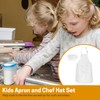 GNEGNI LIFE Kids Apron and Chef Hat Set, 2 Pcs