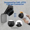 Anina EV Charger Holder for SAE J1772, Space Saving Downward
