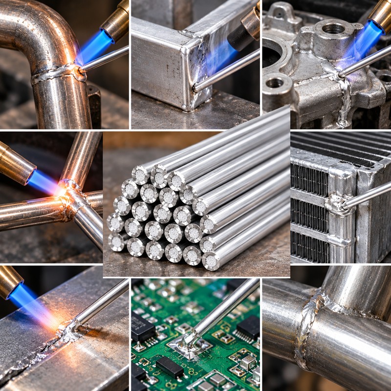 Aluminum Welding Rods for Metal Repair – 20-Piece Easy-Melt Cored