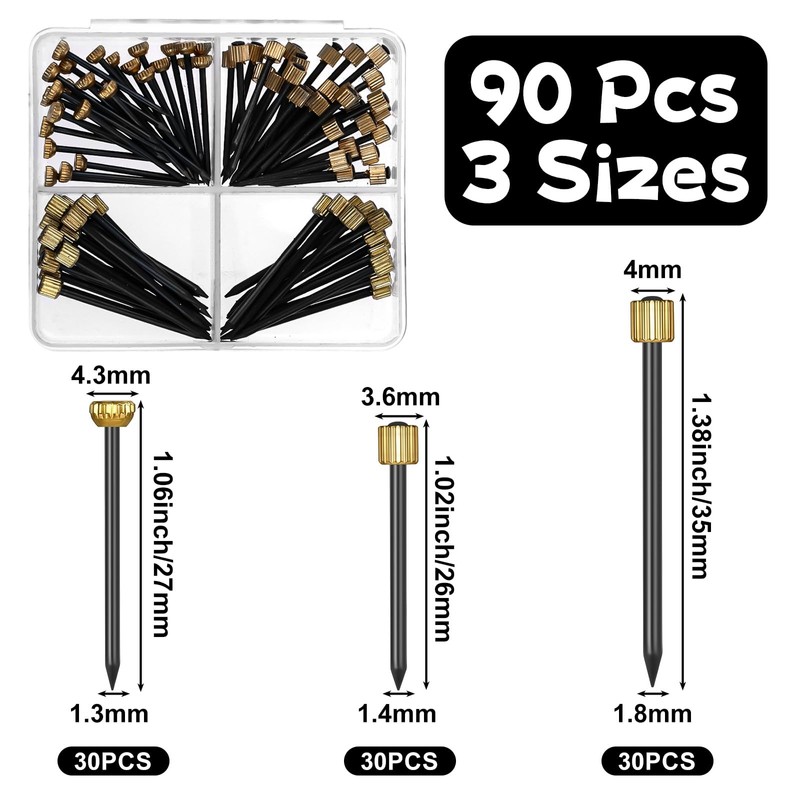 90Pcs Picture Hanging Nails,Wall Pins for Hanging Pictures,Hang Nails for