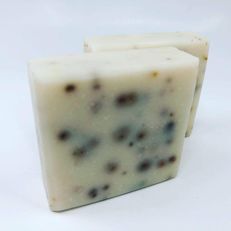 Natural Handmade light peppermint scented cold process soap 5 oz