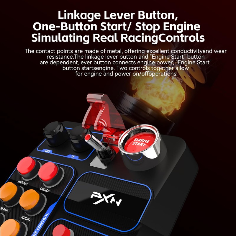 PXN CB1 Multi-function Racing Button Box PC USB Simulation Racing