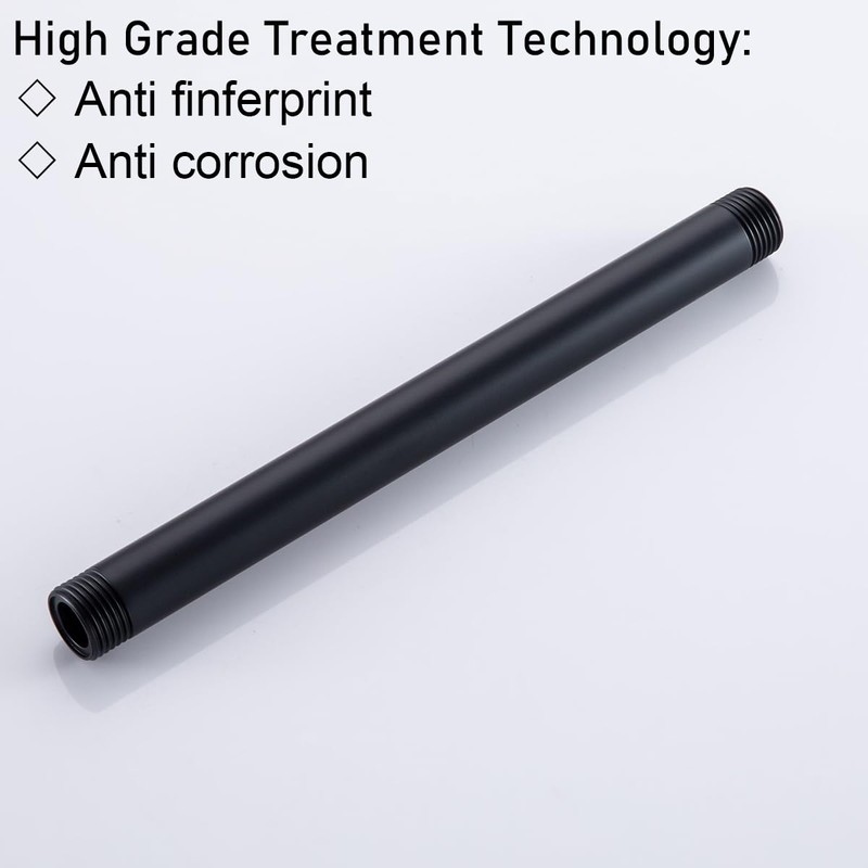 RANDOM Shower Arm with Flange,8 Inches Ceiling Mount Shower Head