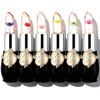 firstfly Pack of 6 Crystal Flower Jelly Lipstick, Long Lasting