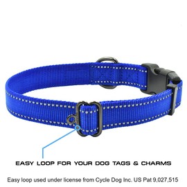 Max and Neo NEO Nylon Buckle Reflective Dog Collar - We Donate a Collar to a Dog Rescue for Every Collar Sold (Medium, Pink)