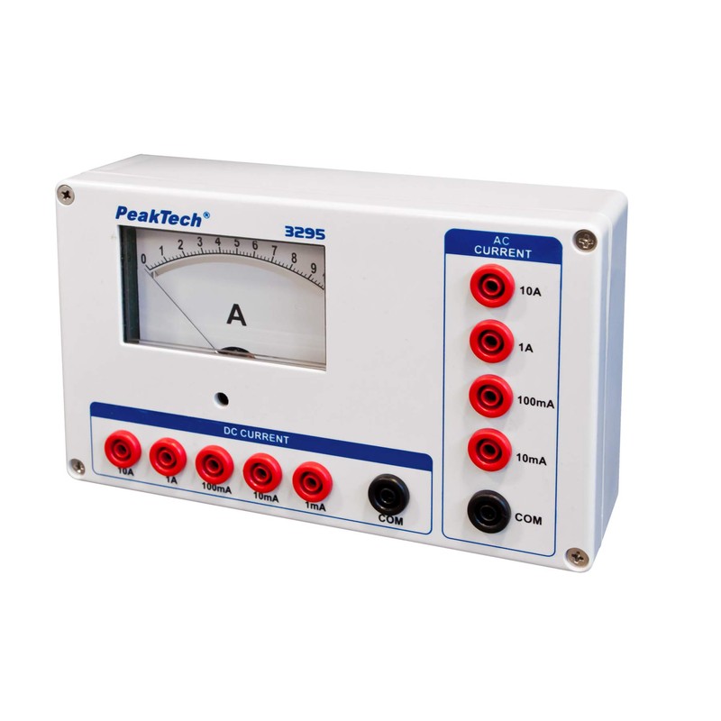 PeakTech 3295 Analogue Ammeter 1mA 10mA 100mA 1A10A AC/DC