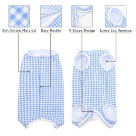 Kuoser Surgical Recovery Suit for Dogs Cats, Pet T-Shirt After Surgery Wear for Dogs, Dog Professional Recovery Suit Comfortable E Collar Alternative, Prevent Licking Onesies Pet Surgery Recovery Suit