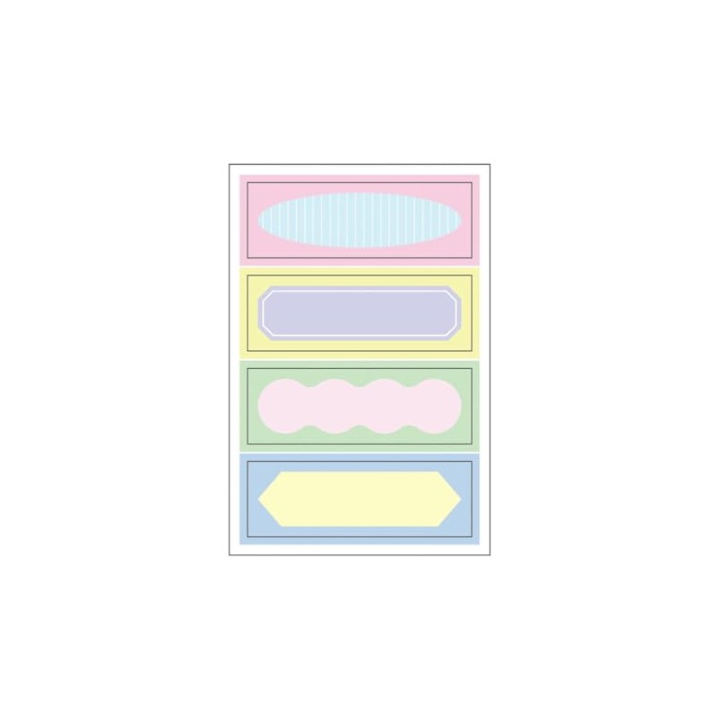MUST MST-FA48-A Masking Tape Sheet Deco Marks Title Frame MST-FA48-A