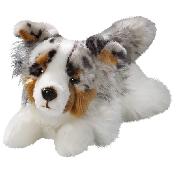 Carl Dick Australian Shepherd Dog Lying 11.5 inches, 30cm, Plush Toy, Soft Toy, Stuffed Animal 3477