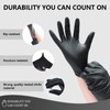 Epecnic 6 Mil Black Nitrile Gloves, Disposable Latex-Free Heavy Duty