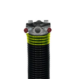 Alcan Garage Door Torsion Spring 243x2x28 Springs for Garage Door Repair | Left Hand Wound Replacement for Right Side of Garage (Black Cone)