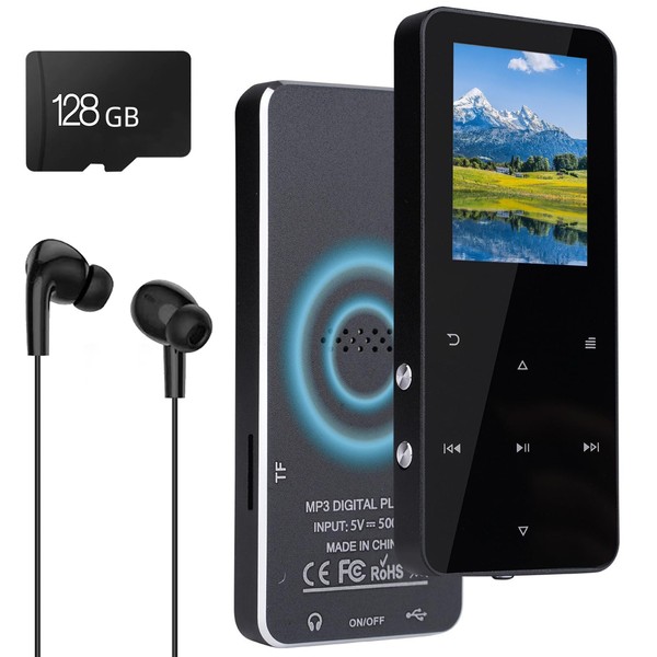 OBEST MP3 Player 128GB with Headphones, MP3 MP4 Player with