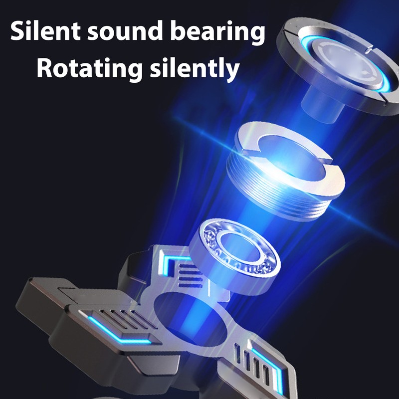 Fingertip Gyroscope Luminous Reduce Anxiety Metal Rotating Decompression Toy with