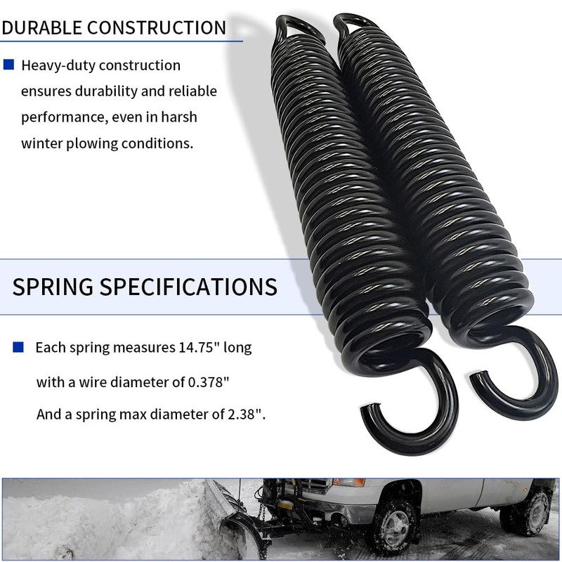 GOLKNHA 4 Pack Snow Trip Springs Without Eyebolts for Meyer