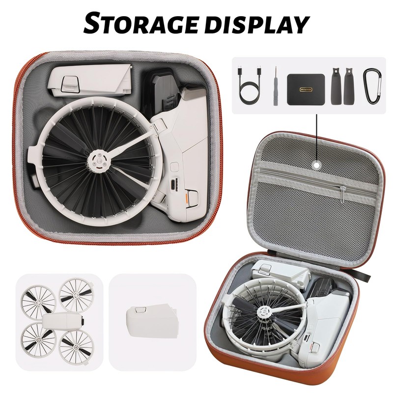 OldPAPA For DJI Flip Drone Carry Case Hard Shell Travel