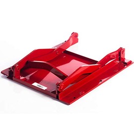 Sliding Grain Gate - 9 inch x 9 inch, Red | Manual Grain Bed Truck Slide Gate with 1" Mounting Lip | 11" Overall Length & 13" Height | Stainless Steel Heavy Duty Construction